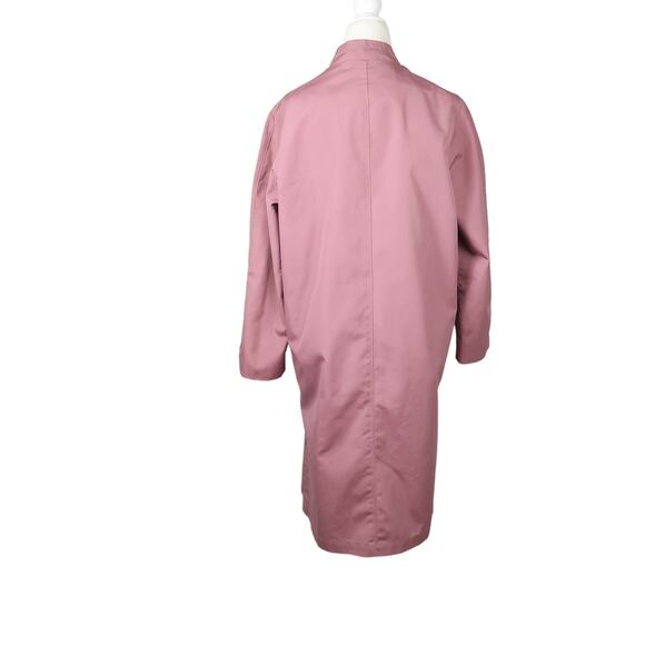Vintage 70s Fleet Street mauve pink mid length raincoat jacket 12 - Picture 4 of 6